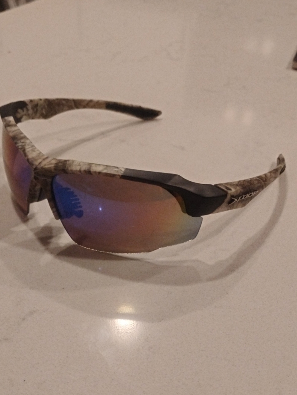 XLoop Camo Sport Sunglasses with Mirrored Lenses